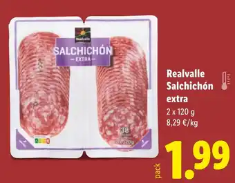 Lidl REALVALLE Salchichón extra oferta