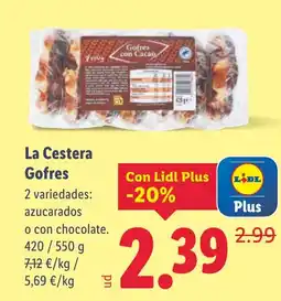 Lidl LA CESTERA Gofres oferta