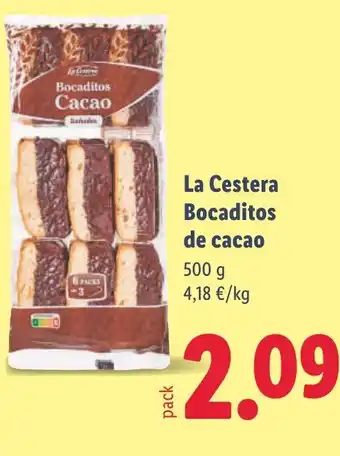 Lidl LA CESTERA Bocaditos de cacao oferta