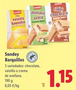 Lidl SONDEY Barquillos oferta