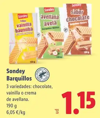 Lidl SONDEY Barquillos oferta