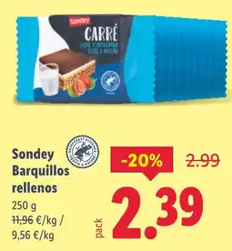 Lidl SONDEY Barquillos rellenos oferta