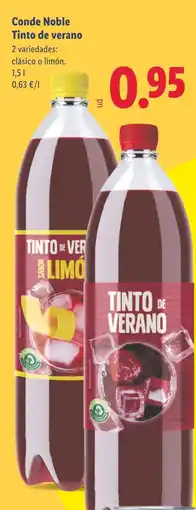 Lidl Conde Noble Tinto de verano oferta