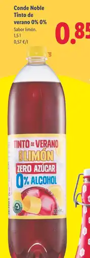 Lidl Conde Noble Tinto de verano 0% 0% oferta