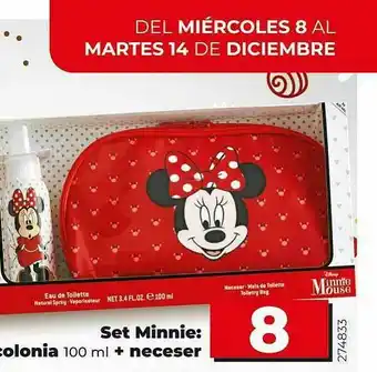 Dia Supermercados Set Minnie: Colonia 100 Ml + Neceser oferta