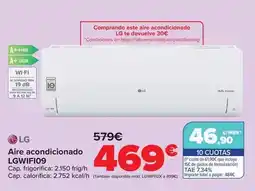 Carrefour Lg - aire acondicionado lgwifi09 oferta