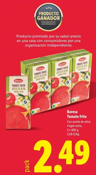 Lidl BARESA Tomate frito oferta