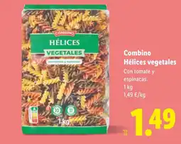 Lidl COMBINO Hélices vegetales oferta