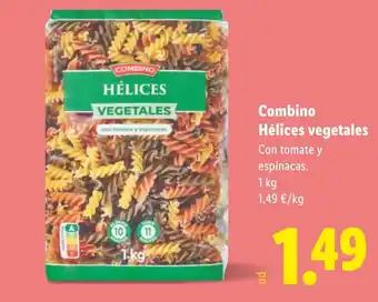 Lidl COMBINO Hélices vegetales oferta