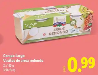 Lidl CAMPO LARGO Vasitos de arroz redondo oferta