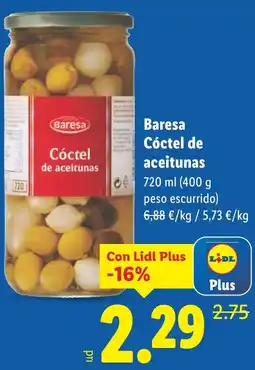 Lidl BARESA Cóctel de aceitunas oferta
