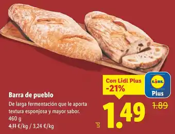Lidl Barra de pueblo oferta