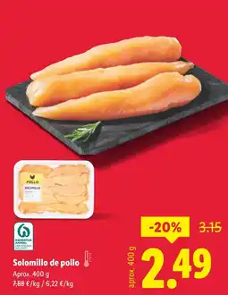 Lidl Solomillo de pollo oferta