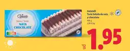 Lidl GELATELLI Tarta helada de nata y chocolate oferta