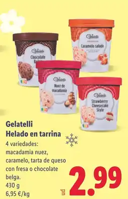 Lidl GELATELLI Helado en tarrina oferta