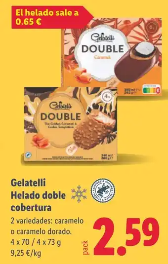 Lidl GELATELLI Helado doble cobertura oferta