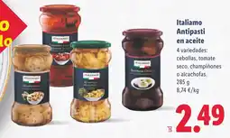 Lidl ITALIAMO Antipasti en aceite oferta