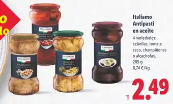 Lidl ITALIAMO Antipasti en aceite oferta