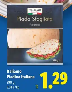 Lidl ITALIAMO Piada Sfogliata oferta