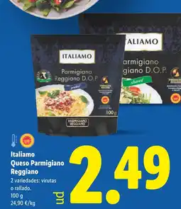 Lidl ITALIAMO Queso Parmigiano Reggiano oferta