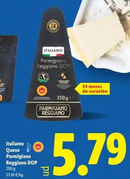 Lidl ITALIAMO Queso Parmigiano Reggiano DOP oferta