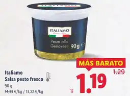 Lidl ITALIAMO Salsa pesto fresco oferta