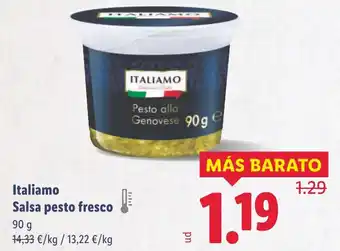 Lidl ITALIAMO Salsa pesto fresco oferta