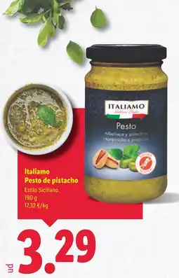 Lidl ITALIAMO Pesto de pistacho oferta