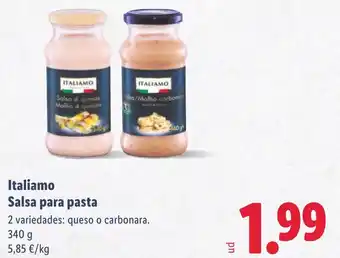 Lidl ITALIAMO Salsa para pasta oferta
