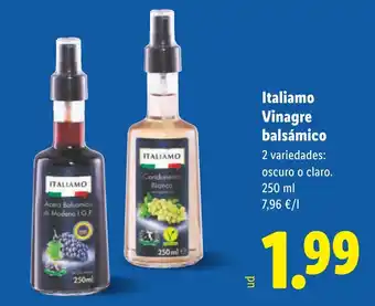 Lidl ITALIAMO Vinagre balsámico oferta