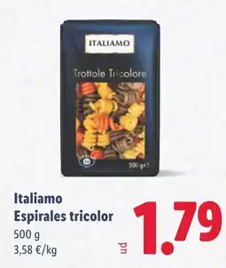 Lidl ITALIAMO Espirales tricolor oferta