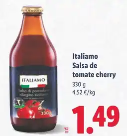 Lidl ITALIAMO Salsa de tomate cherry oferta