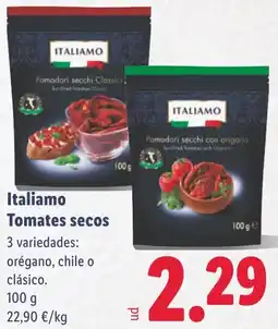 Lidl ITALIAMO Tomates secos oferta