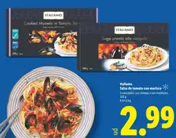 Lidl ITALIAMO Salsa de tomate con marisco oferta