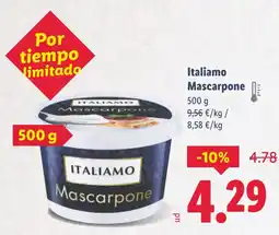 Lidl ITALIAMO Mascarpone oferta