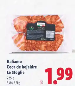 Lidl ITALIAMO Coca de hojaldre Le Sfoglie oferta