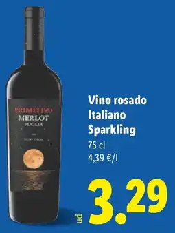 Lidl Vino rosado Italiano Sparkling oferta