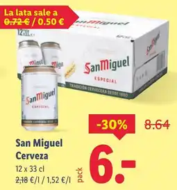 Lidl SAN MIGUEL Cerveza oferta