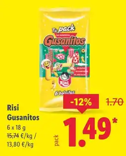 Lidl RISI Gusanitos oferta