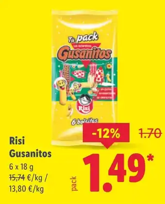 Lidl RISI Gusanitos oferta