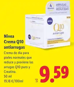 Lidl NIVEA Crema Q10 antiarrugas oferta
