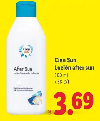 Lidl CIEN SUN Loción after sun oferta