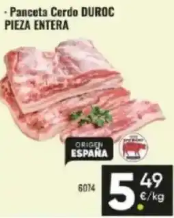Family Cash Panceta cerdo duroc pieza entera oferta