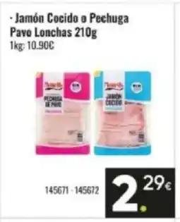 Family Cash Jamón Cocido o Pechuga Pavo Lonchas oferta