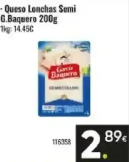 Family Cash GARCIA BAQUERO Queso Lonchas Semi oferta