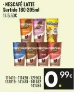 Family Cash NESCAFÉ LATTE Surtido oferta