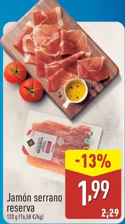 ALDI Jamón serrano reserva oferta