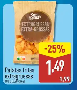 ALDI Patatas fritas extragruesas oferta