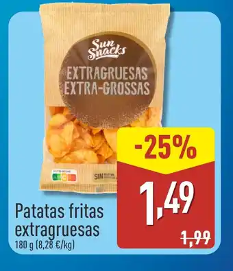 ALDI Patatas fritas extragruesas oferta