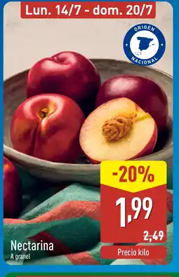 ALDI Nectarina oferta
